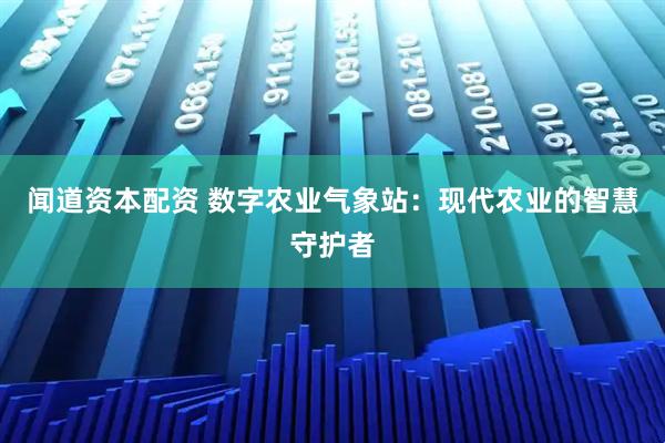 闻道资本配资 数字农业气象站：现代农业的智慧守护者